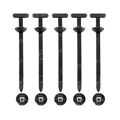 100 Pcs Nylon Universal Cable Tie Buckle for Car, T Style Automotive Zipper Clip