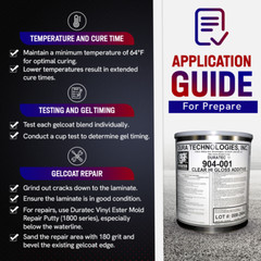904-001 Duratec Clear Hi-Gloss Additive For Gelcoat (Gallon)