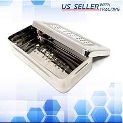 Surgical Dental Medical Vets Instrument Perforated Sterilization 8″x4″x2″ Box CE