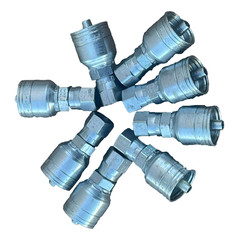 Eaton Aeroquip – 1AA4FJ4, Fitting Swivel 1/4 In Hose Female JIC (Lot of 8)