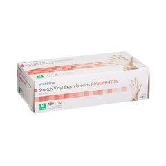 McKesson Stretch Vinyl Exam Glove, Medium, Ivory-Case of 1000