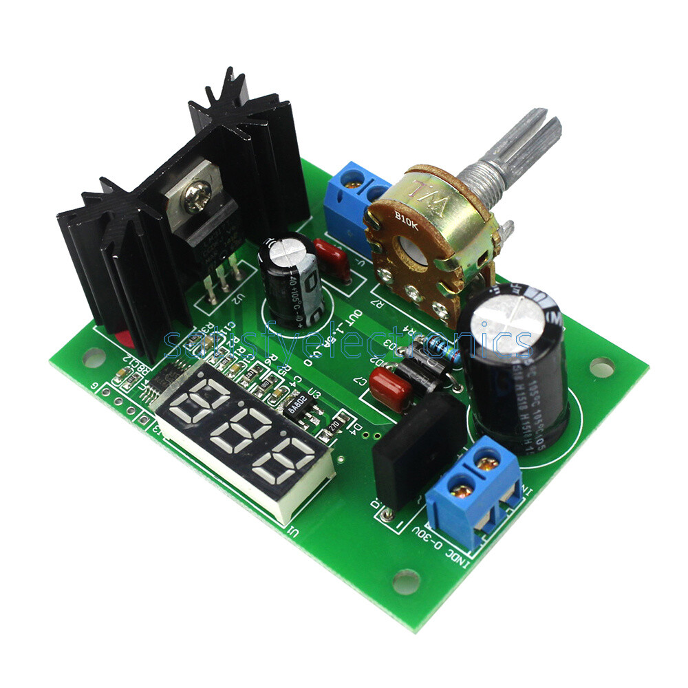 LM317 AC/DC Adjustable Voltage Regulator Step-down Power Supply LED Display NEW