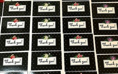 Thank You Business Cards for Small Business Variety Pack Flowers