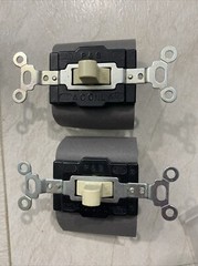 Pass & Seymour 1250-GRY Manual Control 15A 3 Pos. Momentary Contact 120/277VA