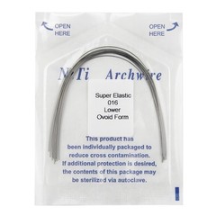 100Pcs Dental Orthodontic Arch Wire Super Elastic NiTi Round Ovoid Form 012-020