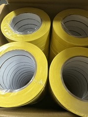 3/4” X 55 Yards YELLOW MASKING TAPE 48 Rolls 827AM NEW AUTOSHOP PAINTERS NEW