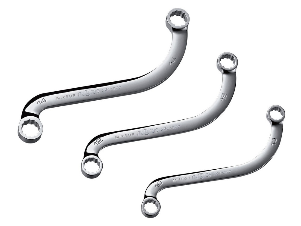 Nepros NM12-10, Metric S-Shaped Box-End Wrench (12pt.), 10 mm