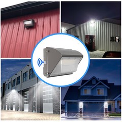 Commercial 125W LED WALL PACK Lights DUSK TO DAWN Outdoor Area Security Lighting
