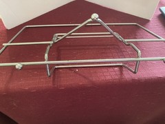 HUBERT® Metal Sign Display Holder with Easel Back Horizontal Lot of 3