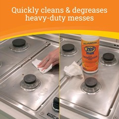 Zep Home Pro Citrus Degreaser Wipes 50 count- 50 Count (Pack of 1), White