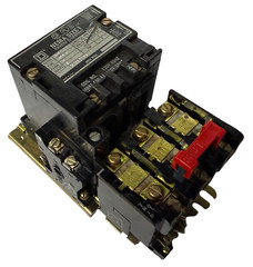Square D 8502SC01 Magnetic Contactor Series A NEMA Size 1 110/120V Coil w/ Relay