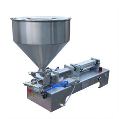 110V 100-1000ml Paste Liquid Piston Filler Heating Filling Machine Single Nozzle