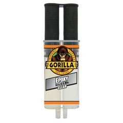 Gorilla Glue Clear Epoxy Syringe Bonds Steel, Aluminum, Wood, Ceramic, Tile, Pls