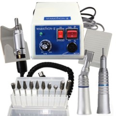 Dental Lab Marathon Micromotor N3 35K RPM Straight Handpiece & 10x Burs 2.35mm