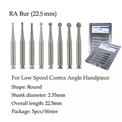 Dental RA Round Carbide Bur Latch Type RA 1-8 Burs 5pcs Box