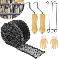 2000pcs 6″ Double Loop Rebar Wire Bar Ties, 16 Gauge Steel Ties for Concrete Wor