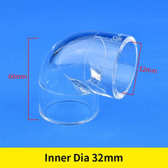 16~50Mm Acrylic 90° Elbow Transparent Tube Fittings Aquarium Water Pipe Connecto