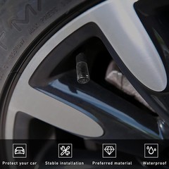 Carbon Fiber Tire Valve Stem Caps, 4-Piece Set for Car Motorcycle Bike Wheel Rim