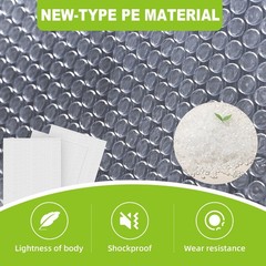 High-PQ Bubble Pouches Wrap, Clear Not Self-Seal 100PCS-6x10Inches,