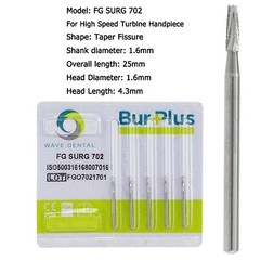 Wave Dental Surgical Burs 702 701 703 High Speed Long Shank Carbide bur FG SURG