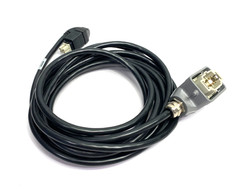 Atlas Copco 4222 1841 02 Power Cable US 250V 5m w/ Harting 19300061540 Hood