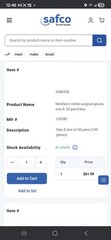NitriDerm Nitrile Powder-Free Sterile Surgical Gloves Size 8.0, MPN 135800