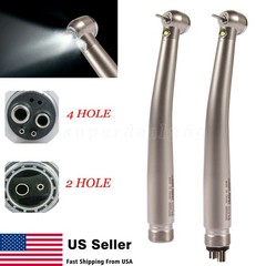 Dental High Speed Handpiece LED Type Turbine 2/4 Holes E-generator Triple Spray