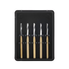 5PCS Dental Endodontic ENDO-Z Tungsten Carbide Burs FG Round Bur High Speed 21mm