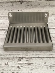 Stainless Wall Mount Drip Tray Grate Backsplash 5” x 6″ Draft Beer Kegerator Keg