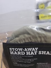 Qty: 2 KHAKI Occunomix MiraCool Stow-Away Hard Hat Sun Shade Protects Neck Face