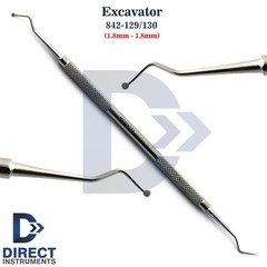 Set of 3 Dental Spoon Excavators Restorative Cavity Decay Removal Double Ended