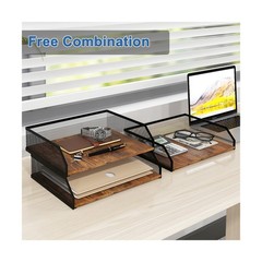 Natwind 3-Tier Stackable Paper Tray, Metal Mesh Desktop Organiz… FAST USA SHIP
