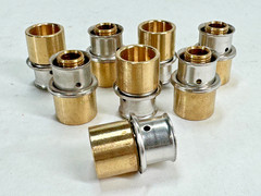 (8-PACK) VIEGA 92021 1/2″ PEX Press x 1/2″ Copper Tube Adapter, Lead Free Bronze
