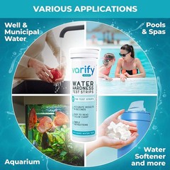 Varify Water Hardness Test Kit – Water Testing Kit for Home, Drinking, Well,