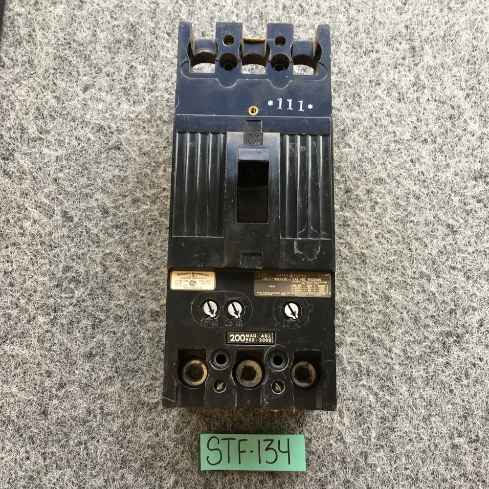 General Electric GE 200 Amp, 3 Pole Circuit Breaker TFJ236200