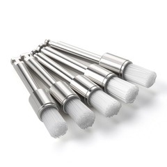 100pcs/kit Dental White & Colorful Prophy Polishing Brush Nylon Flat Latch Type
