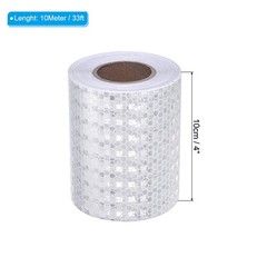 Reflective Tape 4″ x 33 Ft Waterproof High Visibility Safety Tape White