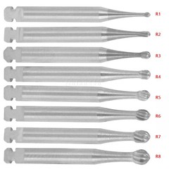5pcs Dental Round Carbide Bur RA 1# -RA 8# for Slow Speed Latch Type Handpiece