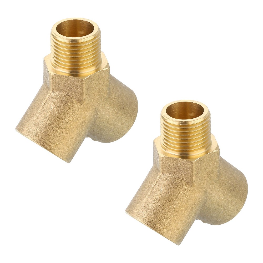 2pcs Brass Tee Pipe Fitting G3/8″ x 3/8″ x 3/8″ 3 Way Y-Connector