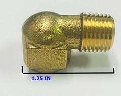 Forged Brass Street Elbow 1/4 NPT Male by 1/4 NPT Female 90 Degree Sold Each