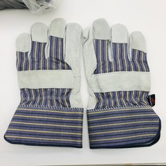 MCR Safety 1400 Split Leather Palm Work Gloves Size XL Safety Cuff 2.5″L 12 Pair