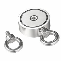 1000LB Fishing Magnet Neodymium Kit Pull Force Treasure Hunt Magnet Double Sided