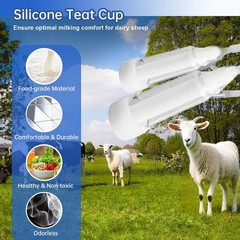 Goat Milking Machine Goat Milker 3L 304 Stainless Steel Bucket Portable US