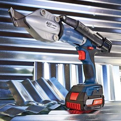 Malco TurboShear Corrugated Metal Roof Cutting Drill Attachment with Case
