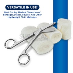 Left Handed Lister Bandage Scissors 5.50″ Stainless Steel German Grade
