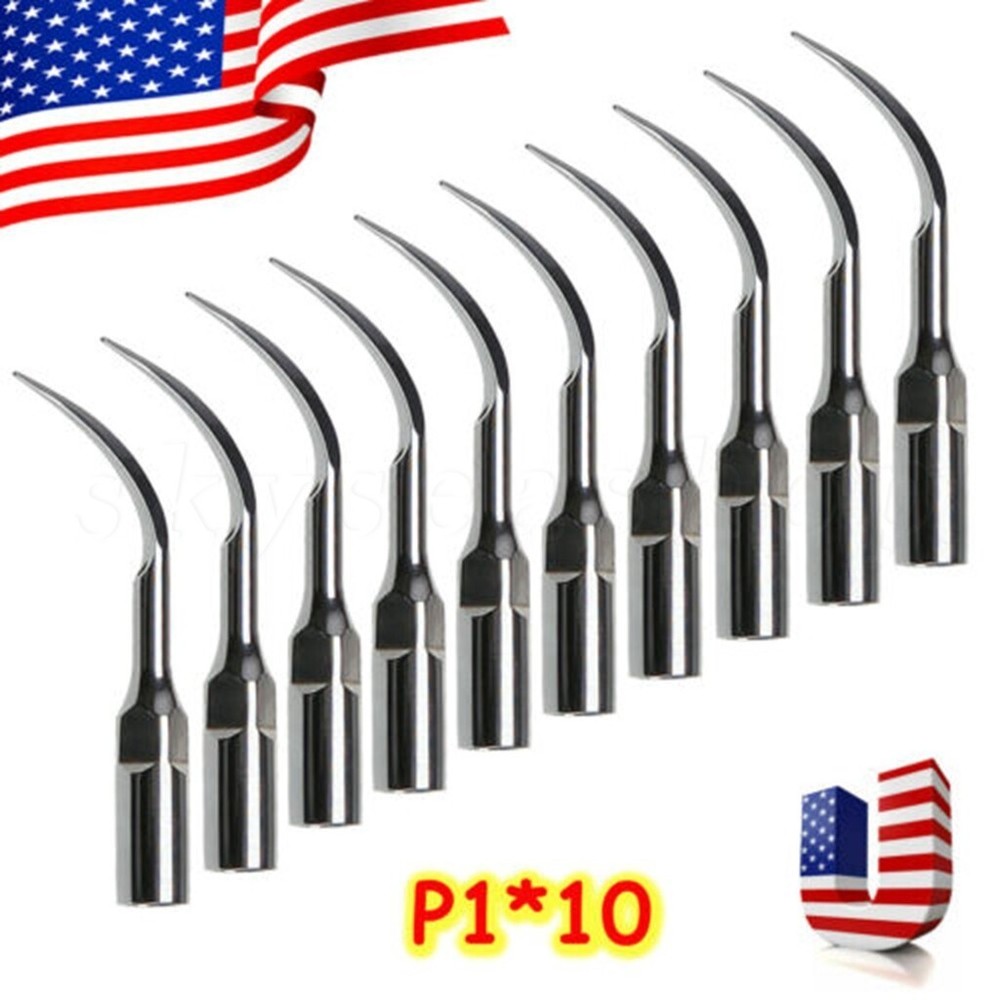 10* Dental Ultrasonic Piezo Perio Scaling Tips P1 for EMS SKYSEA Handpiece