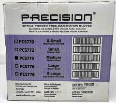 Adenna Precision PCS775 Nitrile PF Examination Gloves Medium Case of 10 Boxes