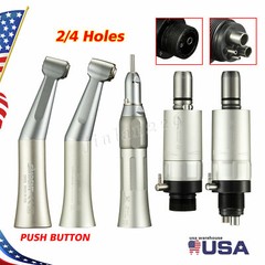 Dental Low Slow Speed Handpiece Contra Angle Straight Air Motor E-type 2/4 Holes