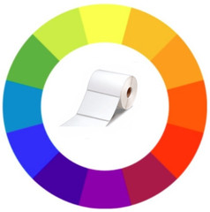 COLORED 20 rolls 4×3 Direct Thermal Labels Zebra Compatible, Perforated, 500/RL