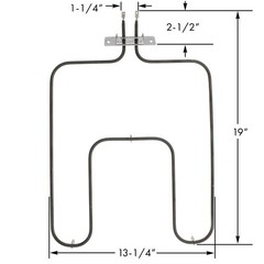 WB44X200 for Vintage Hotpoint Range Oven Element Bake Unit Heating Element